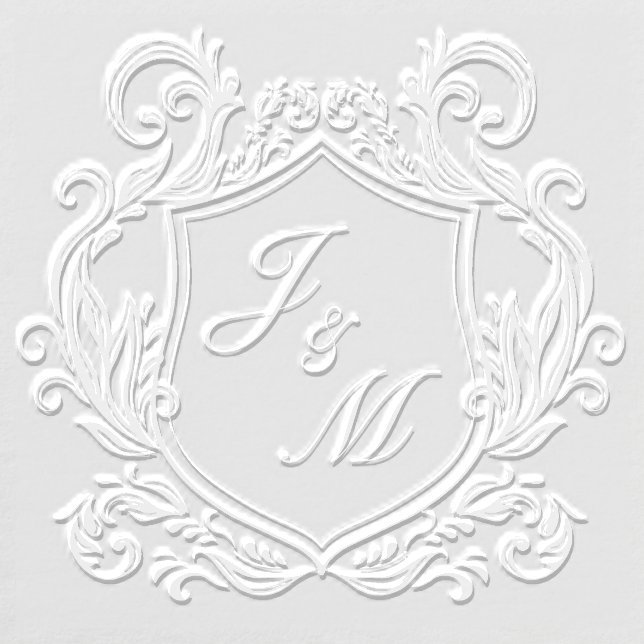 Elegant Monogram Wedding Crest Embosser (Design)