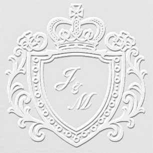 Elegant Monogram Wedding Crest Embosser