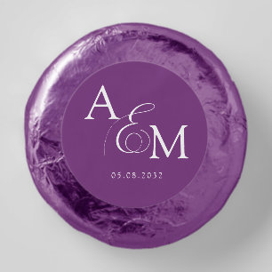 Elegant Monogram Wedding Dipped Oreo Cookie Favors