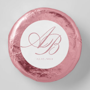 Elegant Monogram Wedding Dipped Oreo Cookie Favors