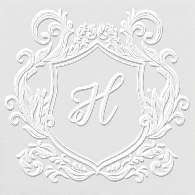 Elegant Monogram Wedding Embosser (Design)