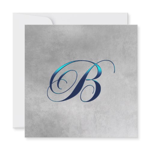 Elegant Monogram Wedding Invitation invitation