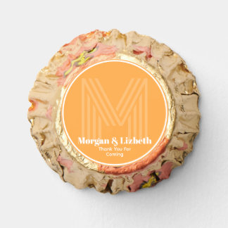 Elegant Monogram Wedding Thank You Reese's Peanut Butter Cups