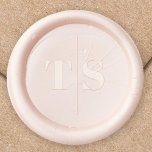 Elegant Monogram Wedding Wax Pink Custom Wax Seal Stamp<br><div class="desc">This design features a wedding wax monogram modern pink,  wax mailing accessories,  with bride-groom wax envelope seals,  a simple couples elegant minimalist,  simple minimalist minimal leaf,  classic traditional envelope seal,  monogrammed initials letter,  simple basic block style typography,  a modern stylish trendy lettering,  a vintage style envelope closure</div>