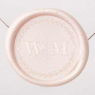 Elegant Monogram Wedding Wax Seal Stamp