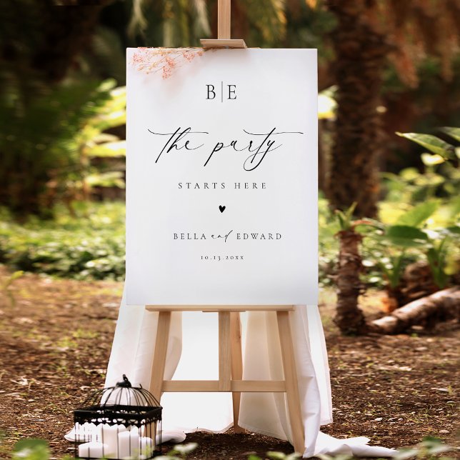 Elegant Monogram Wedding Welcome Sign (Creator Uploaded)