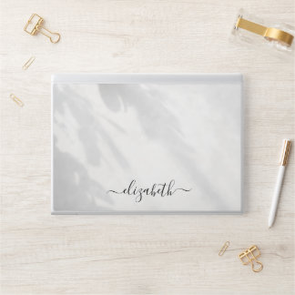 Elegant monogram white luxury foil Laptop skin