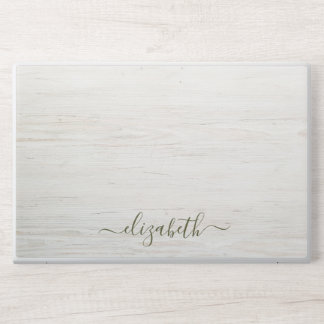 Elegant monogram white luxury foil Laptop skin