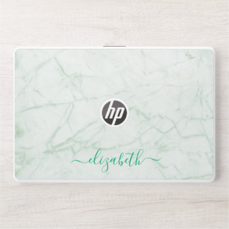 Elegant monogram white luxury foil Laptop skin