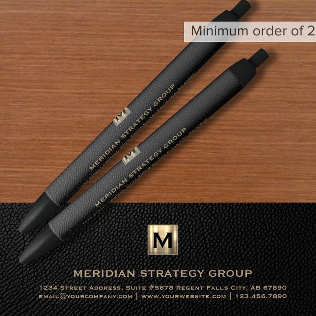 Elegant Monogram Writing Pen for Business (Creator Uploaded)