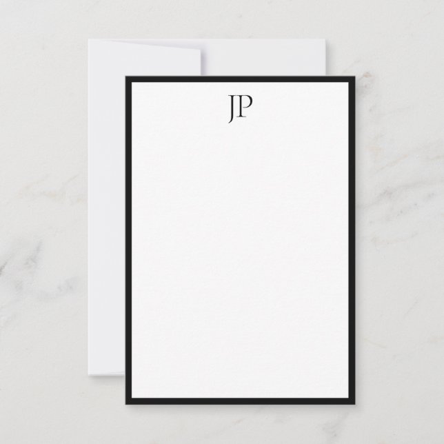 Elegant Monogrammed Calligraphy Script Template (Front)