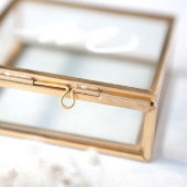 Elegant Monogrammed Glass Jewelry Box (Front)