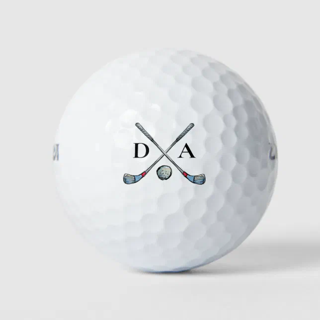 Elegant Monogrammed Golf Balls | Zazzle