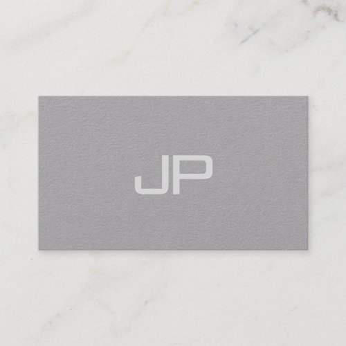 Elegant Monogrammed Minimalist Template Modern Business Card