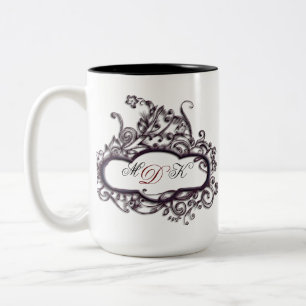ELEGANT  MONOGRAMMED  MUG TEMPLATE