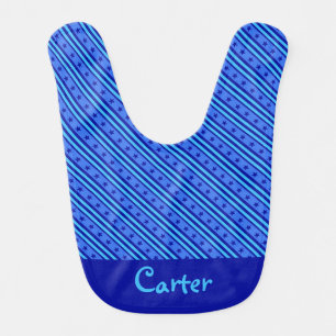 Elegant Monogrammed New Dad Mom To Be Baby Bib