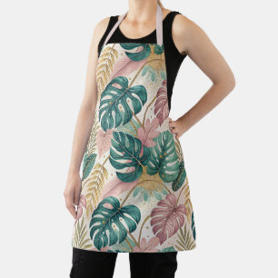 Elegant Monsteras Gold Apron