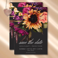 Elegant Moody Vibrant Sunset Floral Wedding