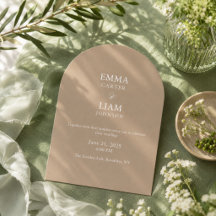 Elegant morden script classic wedding Invitation