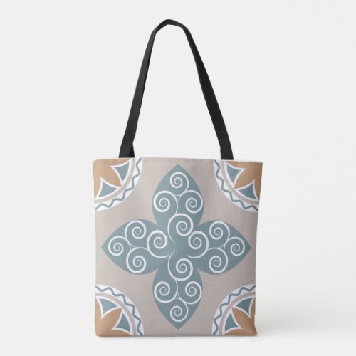 Elegant Moroccan Mosaic Tile Pattern Boho Chic Tote Bag