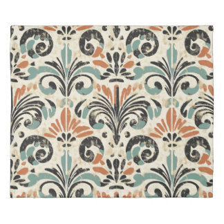 Elegant Moroccan Spanish Tile Pattern Duvet Cover