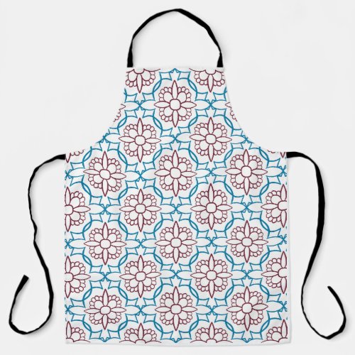 Elegant Moroccan Tile Geometric Pattern Kitchen Ap Apron