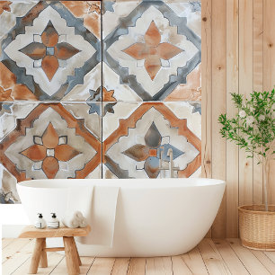 Elegant Moroccan Tile Pattern Wallpaper