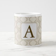 Elegant Moroccan Trellis Pattern in Neutral Tones