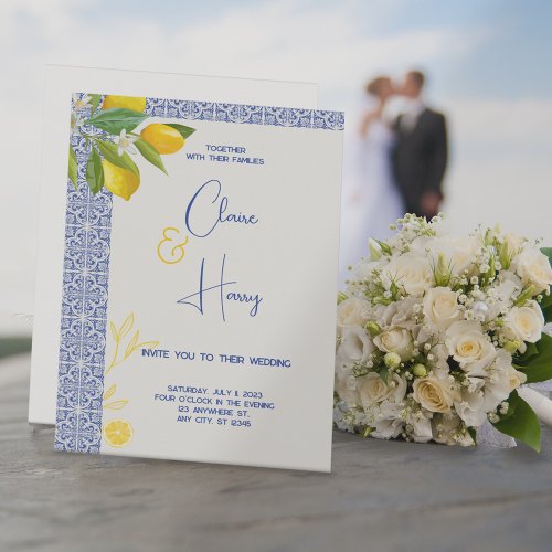 Elegant Moroccan wedding invitation online