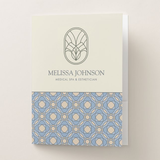 Elegant Mosaic Professional Pocket Folder (Front)