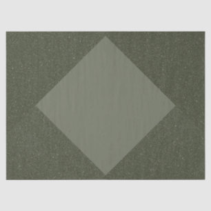 Elegant Moss Green Diamond Pattern Tissue Paper