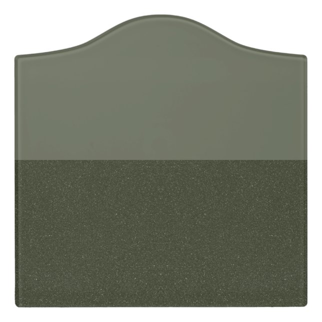 Elegant Moss Green Sign – Two Tone Arch Board (Large Crest Front)
