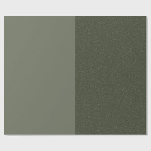 Elegant Moss Green Split Gift Wrap – Customizable