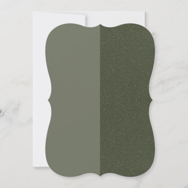Elegant Moss Green Split Texture Card – Customize (Front)