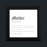 Elegant Mother Dictionary Definition Personalized Gift Box<br><div class="desc">For any further customisation or any other matching items,  please feel free to contact me at yellowfebstudio@gmail.com</div>