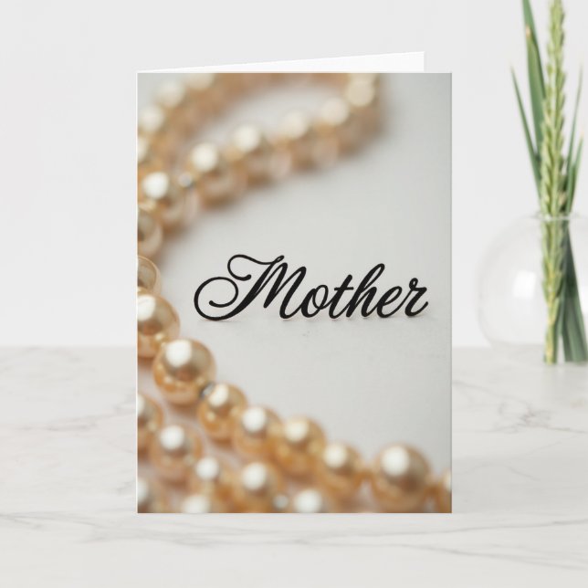 Elegant Mother Illustration Card (Front)