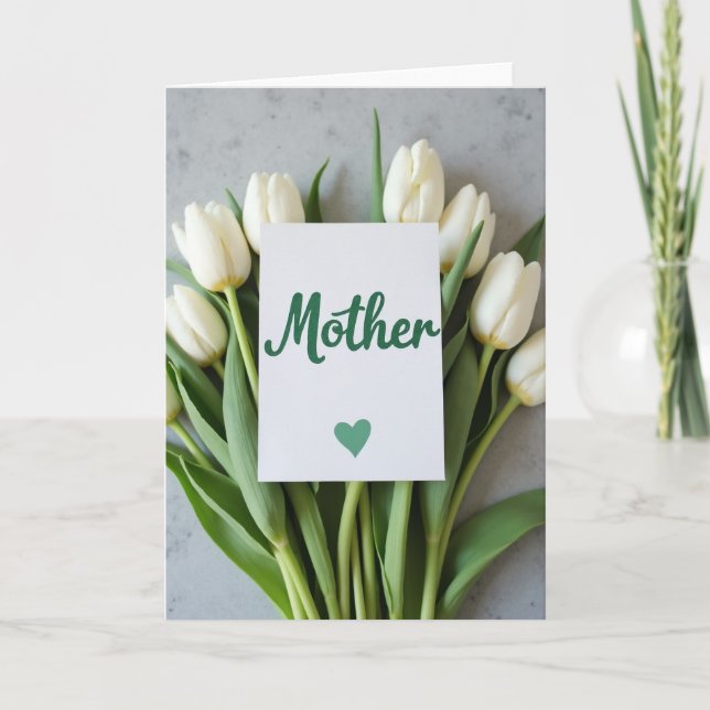 Elegant Mother Message Card (Front)