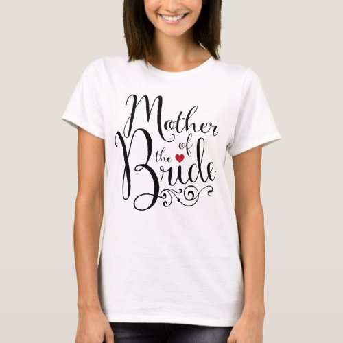 Elegant Mother of Bride T_Shirt