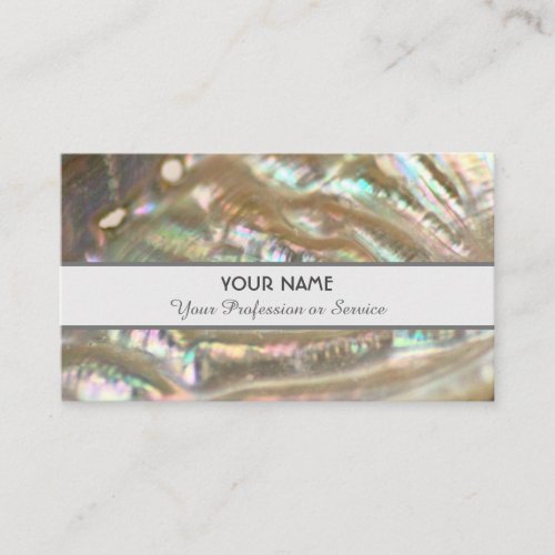 Elegant Mother of Pearl business card