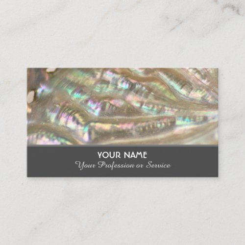 Elegant Mother of Pearl business card