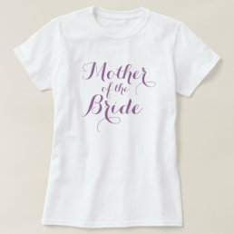 Elegant mother of the bride t shirts | Lavender