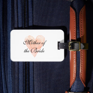 Elegant Mother of the bride travel luggage tag