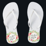 Elegant Mother of the Bride Wedding Flip Flops<br><div class="desc">For further customization,  please click the "Customize" button and use our design tool to modify this template. If the options are available,  you may change text and image by simply clicking on "Edit/Remove Text or Image Here" and add your own. Designed by Freepik.</div>