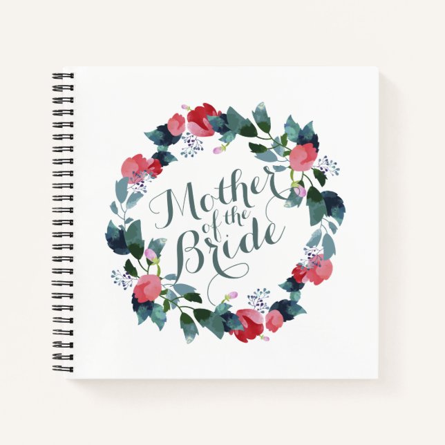 Elegant Mother of the Bride Wedding | Guestbook Notebook (Front)