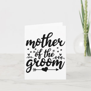 Elegant Mother Of The Groom Wedding Marriage Mom  Card