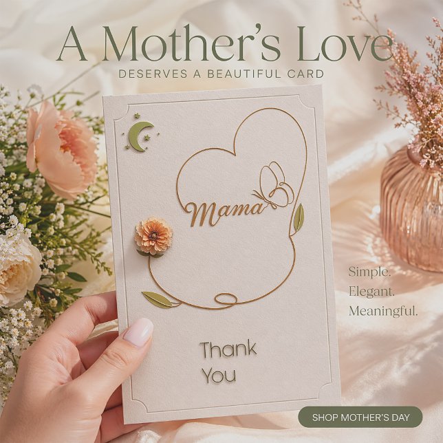 Elegant Mother’s Day Card Design  (Creator Uploaded)