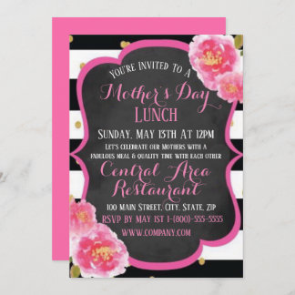Elegant Mother’s Lunch Day Invitation Flat Card