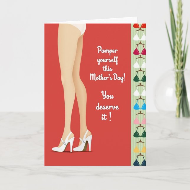 Elegant Mothers Day Apparel Card (Front)