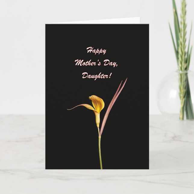 Elegant Mothers Day Arum Card (Front)