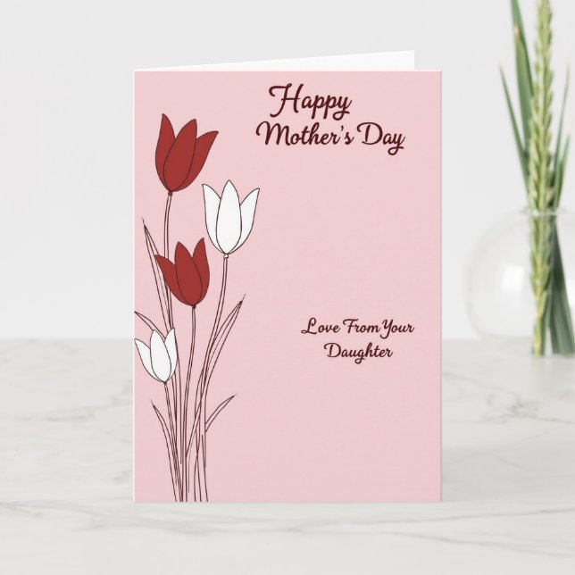 Elegant Mothers Day Ascent Card (Front)